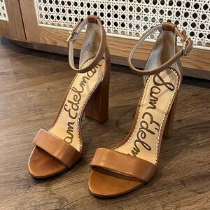 Sam Edelman Brown Block Heel Sandals